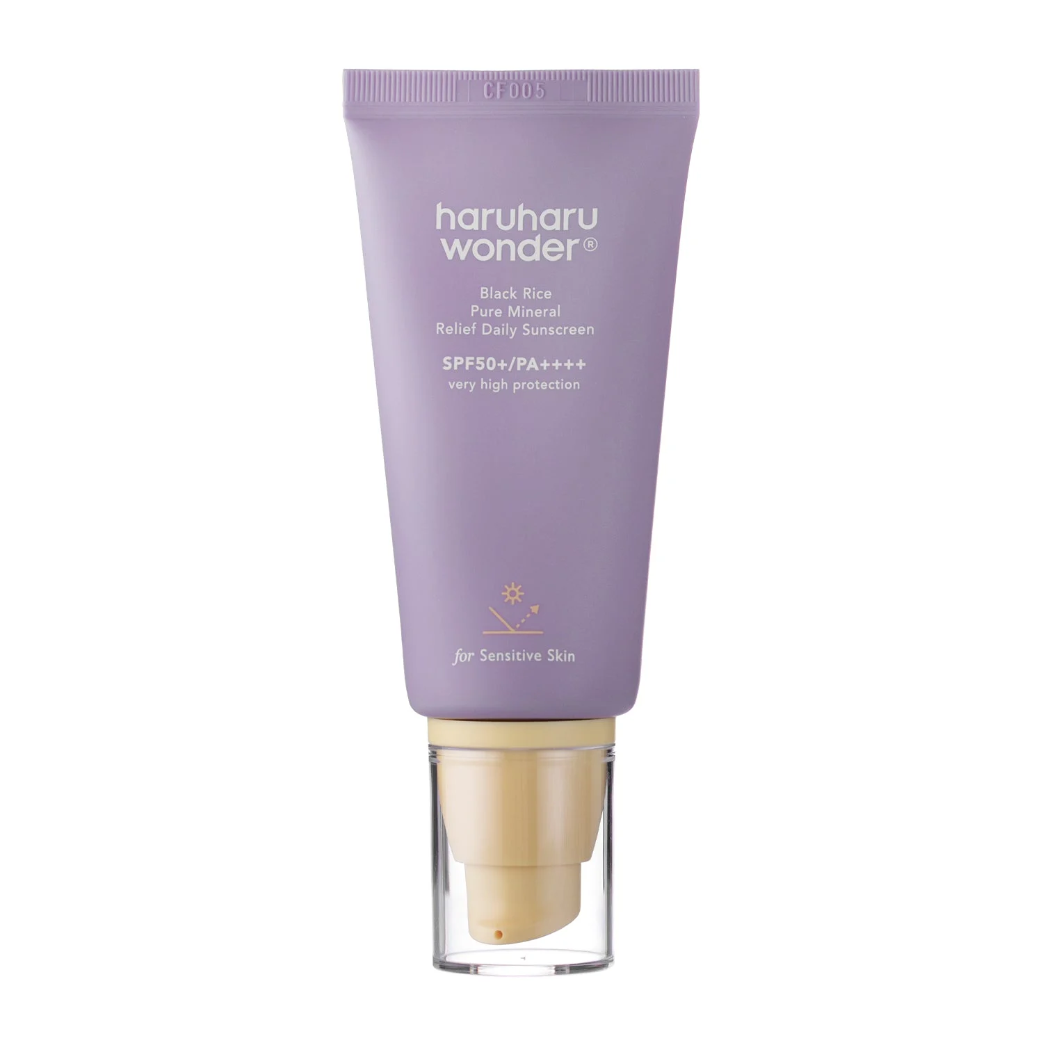 Haruharu Wonder Black Rice Pure Mineral Relief Protezione Solare SPF50+ Filtri Fisici 50ml