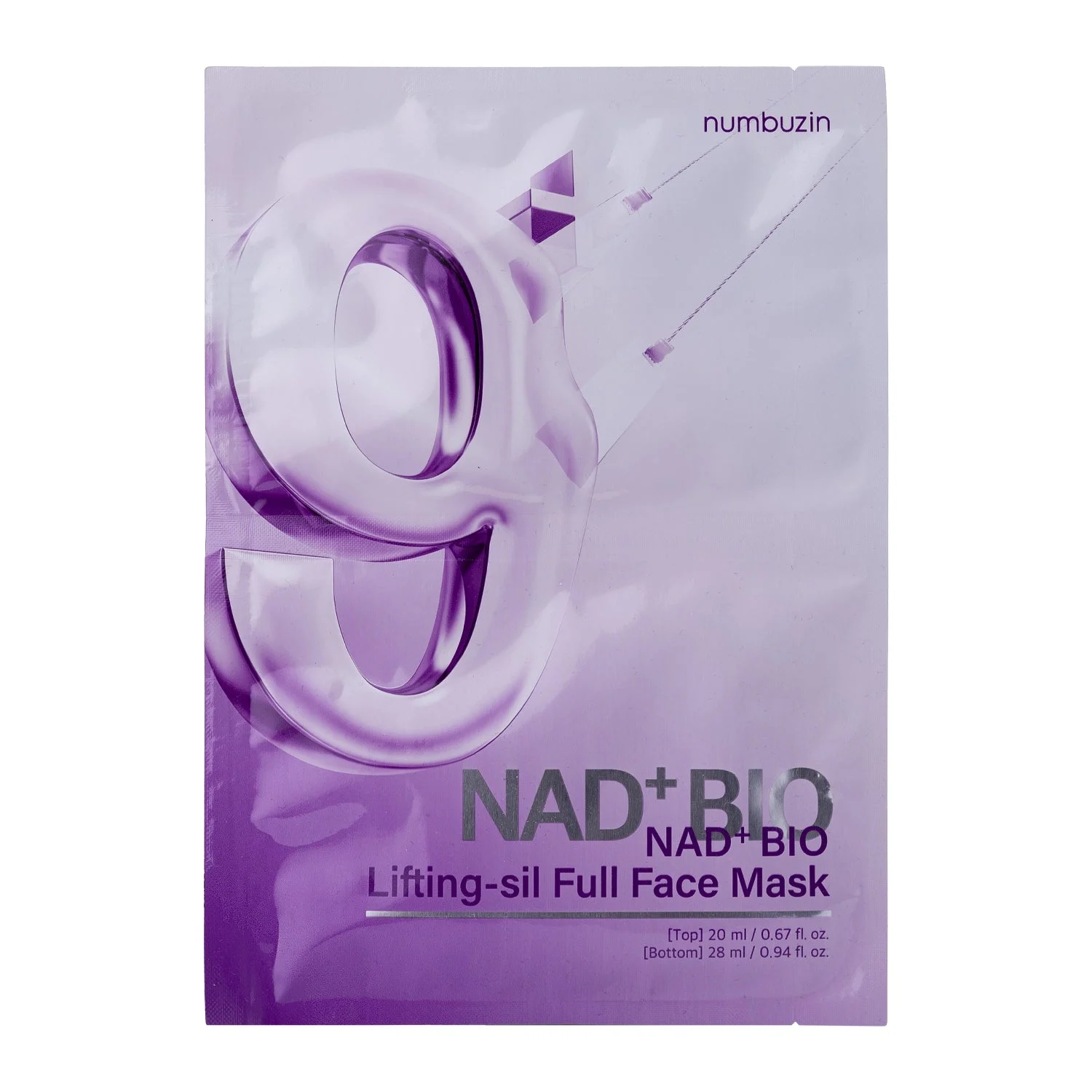 Numbuzin No.9 NAD Bio Lifting Full Cover Maschera Lifting NAD Coenzima 26ml