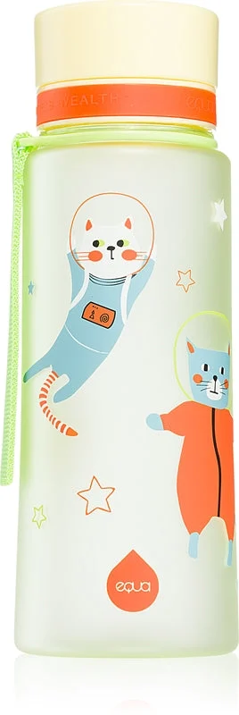 Equa Kids bottiglia per l’acqua per bambini Space Catos 600 ml