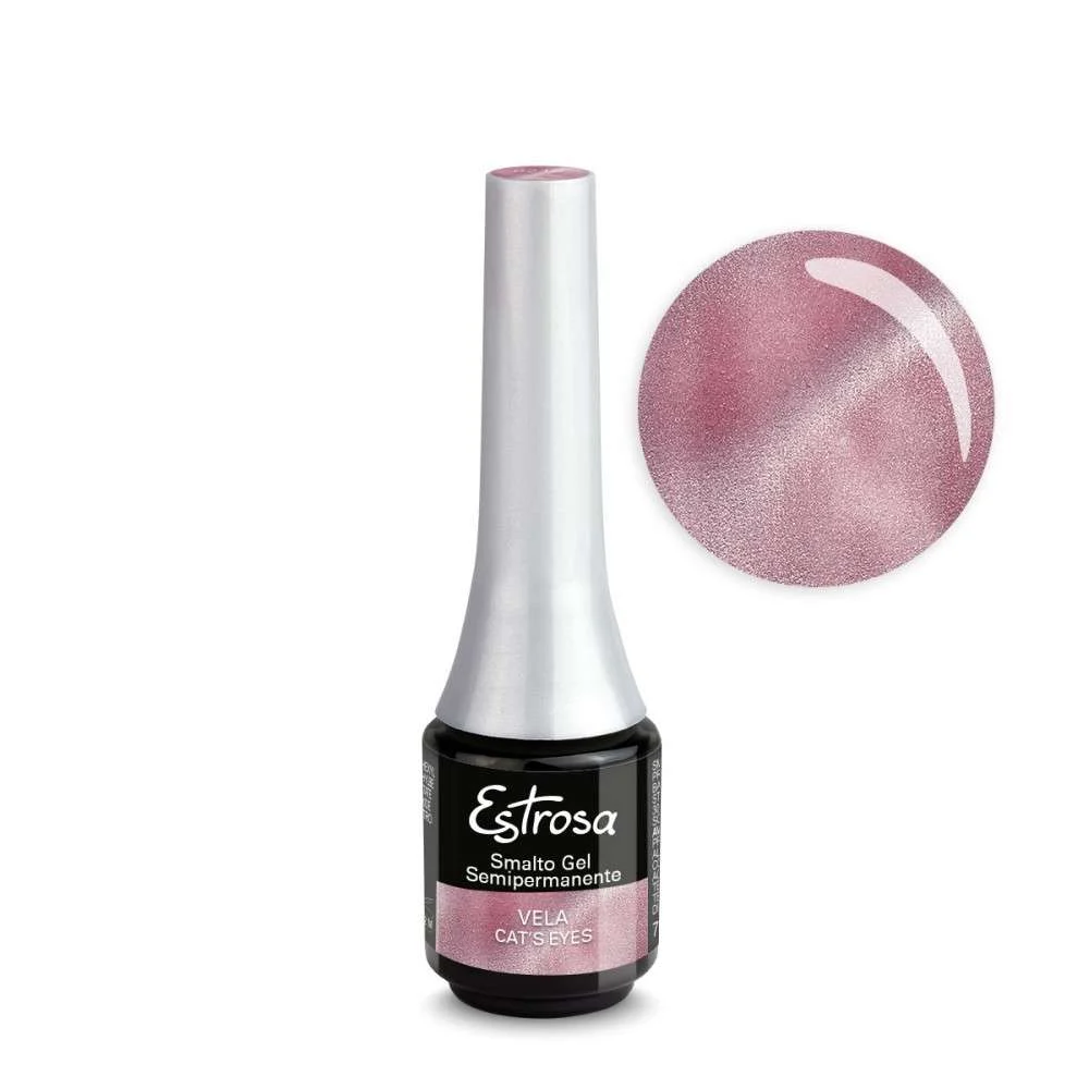 ESTROSA MINI-SMALTO GEL SEMIPERMANENTE COL. VELA CAT’S EYE 7 ML.