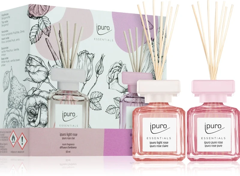 ipuro Essentials Light & Pure Rose confezione regalo 2× 50 ml