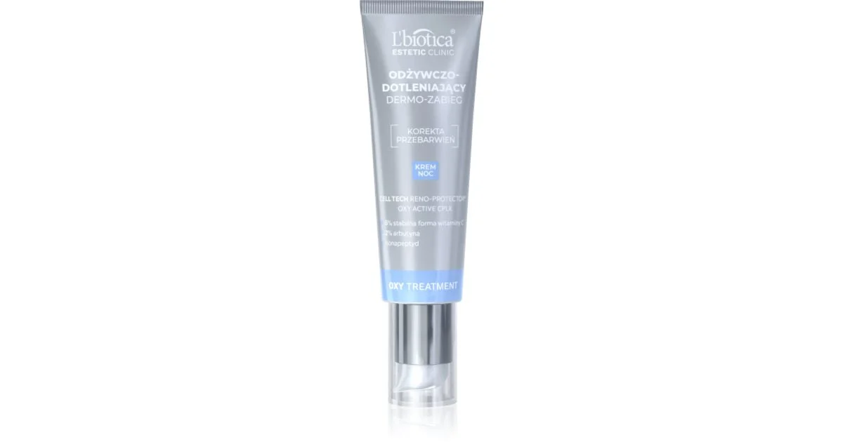 L’biotica Estetic Clinic Oxy trattamento notte rigenerante e ossigenante illuminante 35 ml