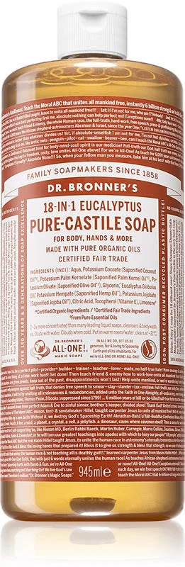 Dr. Bronner’s Eucalypto sapone liquido universale 945 ml