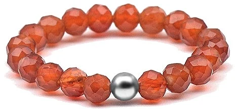 Anello di minerale con corniola
