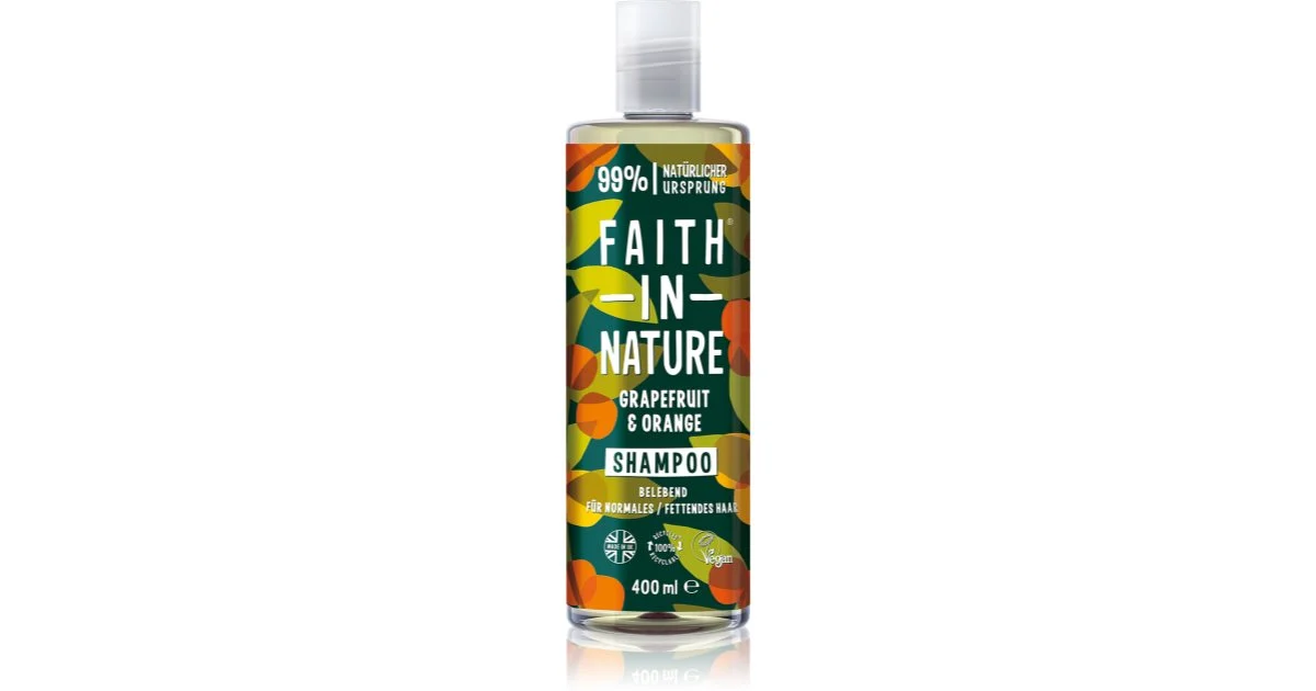 Faith In Nature Shampoo Al Pompelmo E Arancia Naturale Per Capelli Normali E Grassi 400 Ml