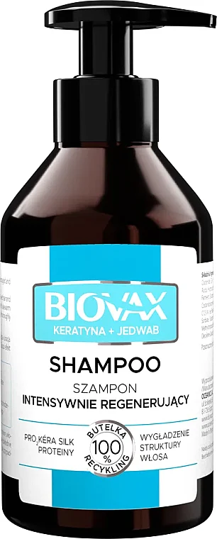 Shampoo capelli, cheratina + seta