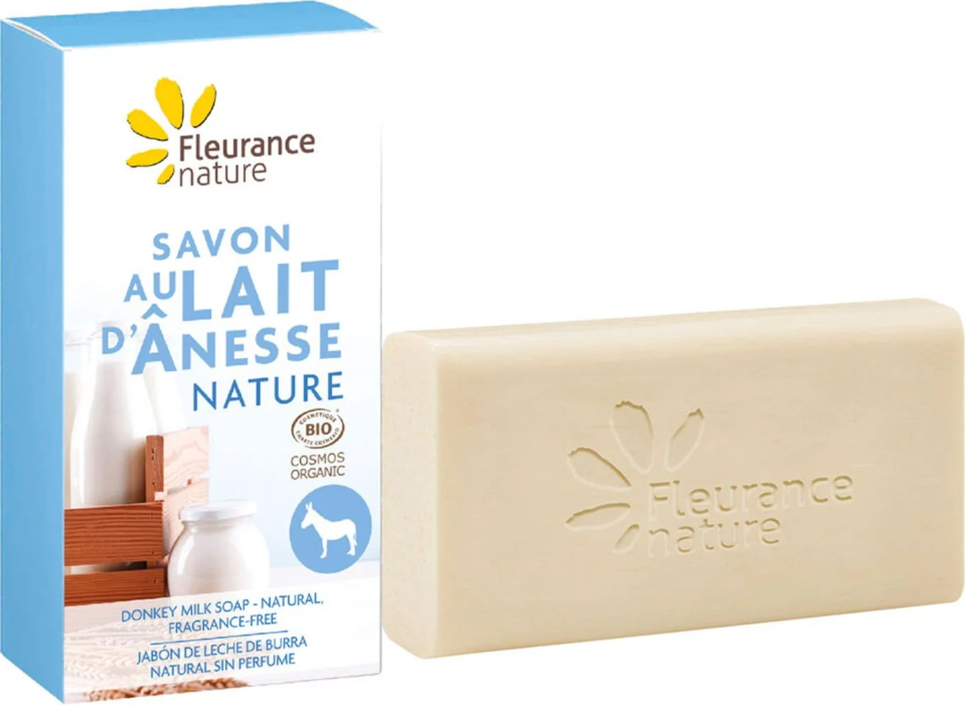 Fleurance Nature Sapone Naturale al Latte d'Asina 100g