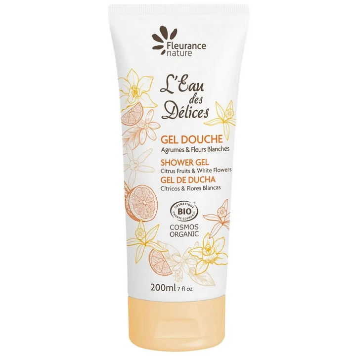 Fleurance Nature Gel Doccia - Agrumi & Fiori Bianchi - BIO 200 ml