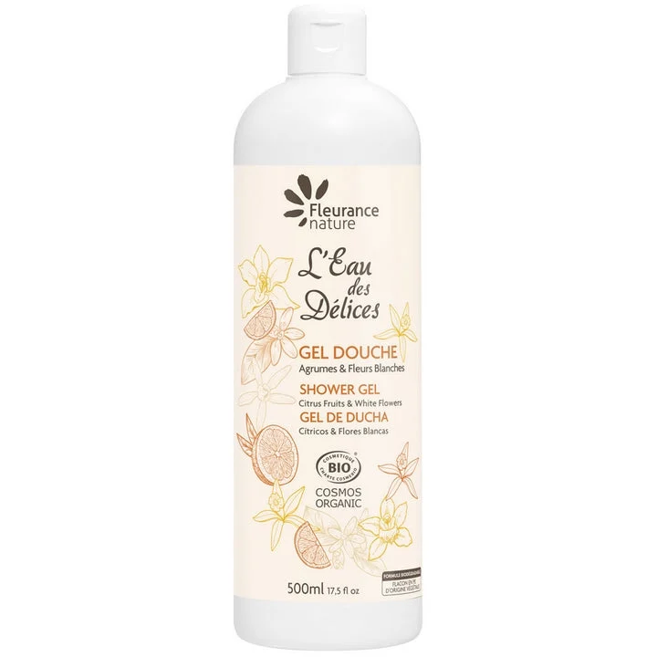 Fleurance Nature Gel Doccia - Agrumi & Fiori Bianchi - BIO 500 ml