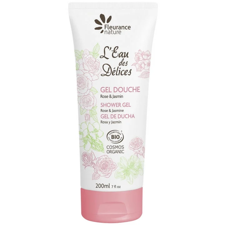 Fleurance Nature Gel Douche - Rose & Jasmin - BIO 200 ml