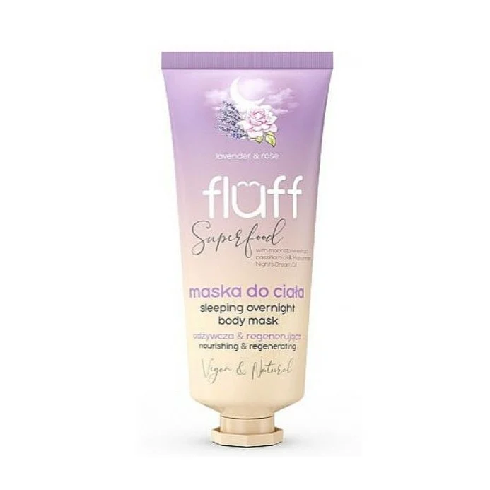 FLUFF Superfood – Sleeping Overnight Body Mask Lavender & Rose