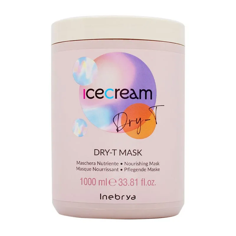 INEBRYA ICE CREAM DRY-T MASCHERA BANANA PER CAPELLI SECCHI CRESPI E TRATTATI 1000ML