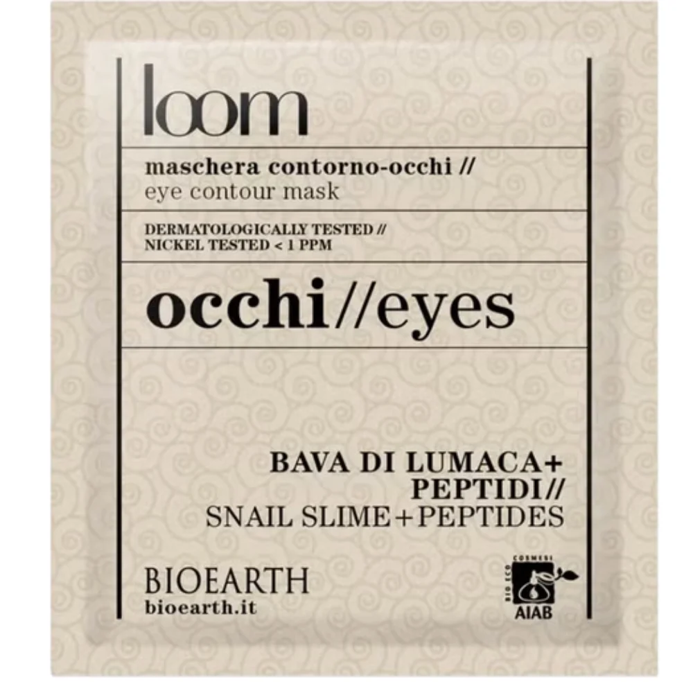 Bioearth Loom Maschera Viso in Tessuto per il Contorno Occhi 3 ml