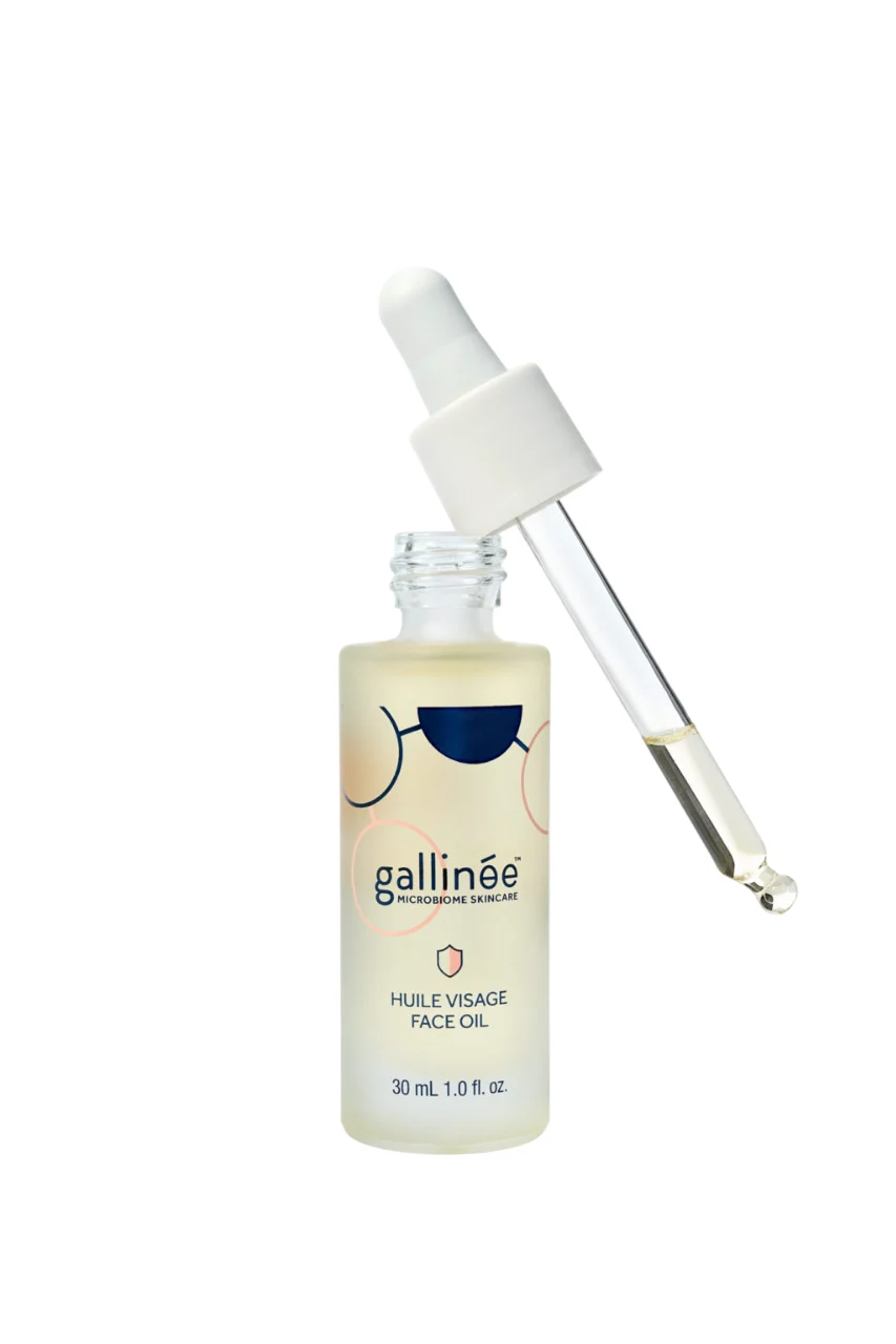 Gallinee, Microbiome Skincare, prebiotici e postbiotici, nutriente, olio, per il viso, 30 ml
