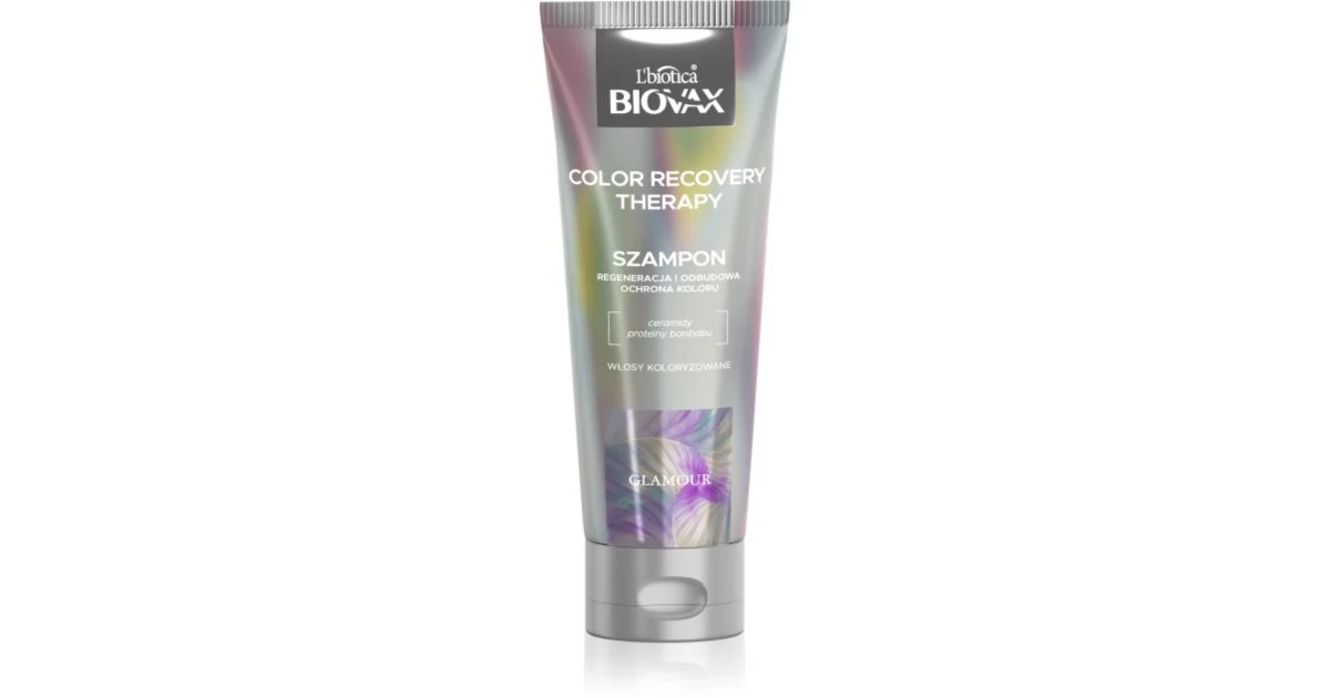 Biovax Glamour Color Recovery Therapy shampoo rigenerante intenso per capelli tinti 200 ml