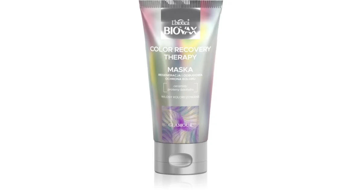 Biovax Glamour Color Recovery Therapy maschera rigenerante intensa per capelli tinti 150 ml