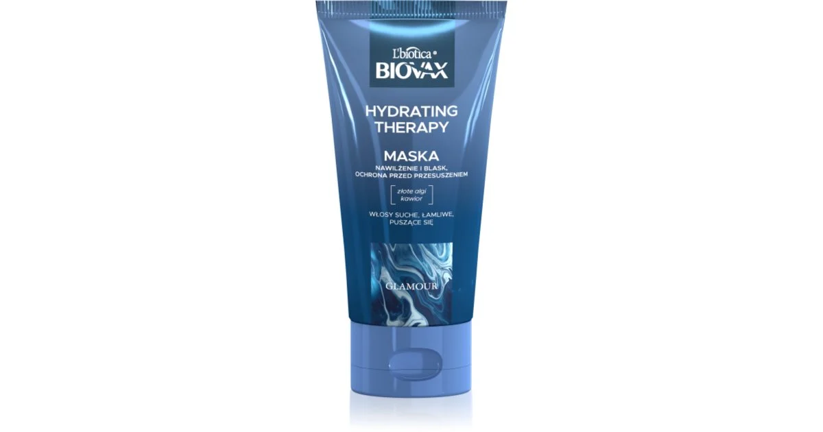 Biovax Glamour Hydrating Therapy maschera idratante per capelli secchi e ribelli 150 ml