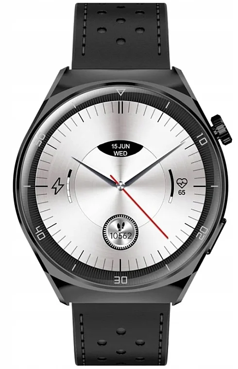 Smartwatch da uomo, cinturino nero