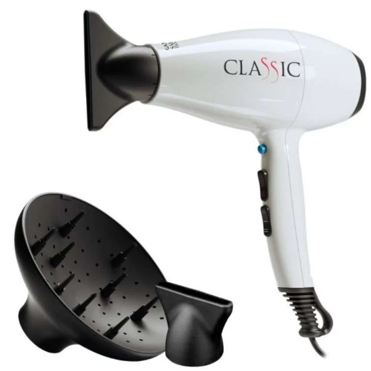 PHON CLASSIC BIANCO 2200 WATT CON DUE BOCCHETTE E DIFFUSORE