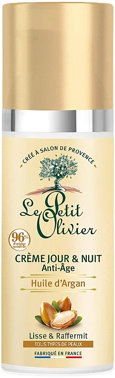 Crema anti-età con olio di argan, da giorno e notte