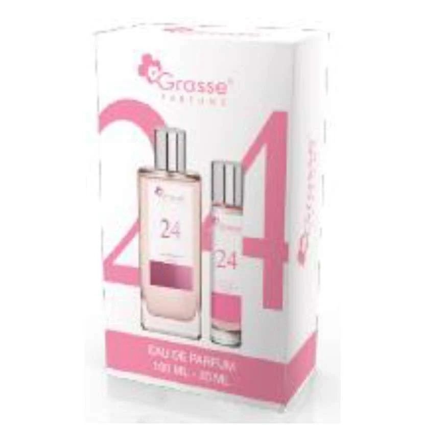 GRASSE COFANETTO EAU DE PARFUM POUR FEMME 24 100 ML. + 30 ML. ISPIRATO A NARCISO RODRIGUEZ