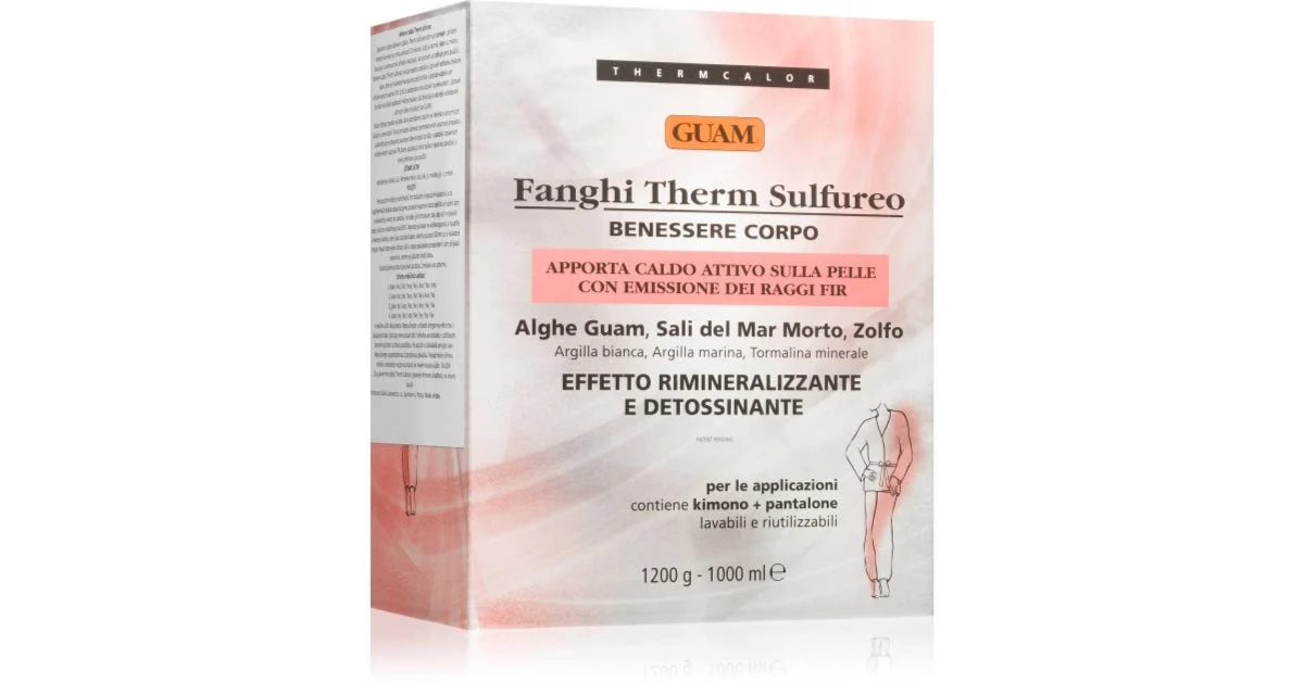 Guam Fanghi Term Sulfureo Impacco Riscaldante Per Rilassare Muscoli E Articolazioni 1200 G