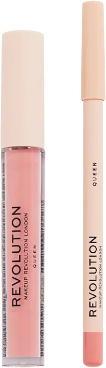 Makeup Revolution Lip Contour Kit Queen (lip/gloss/3ml + lip/pencil/0.8g)