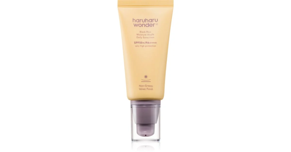 haruharu wonder - Crema solare Airyfit idratante riso nero