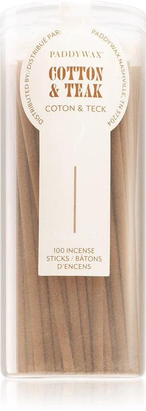 Paddywax Haze Cotton & Teak bastoncini profumati 100 pezzi