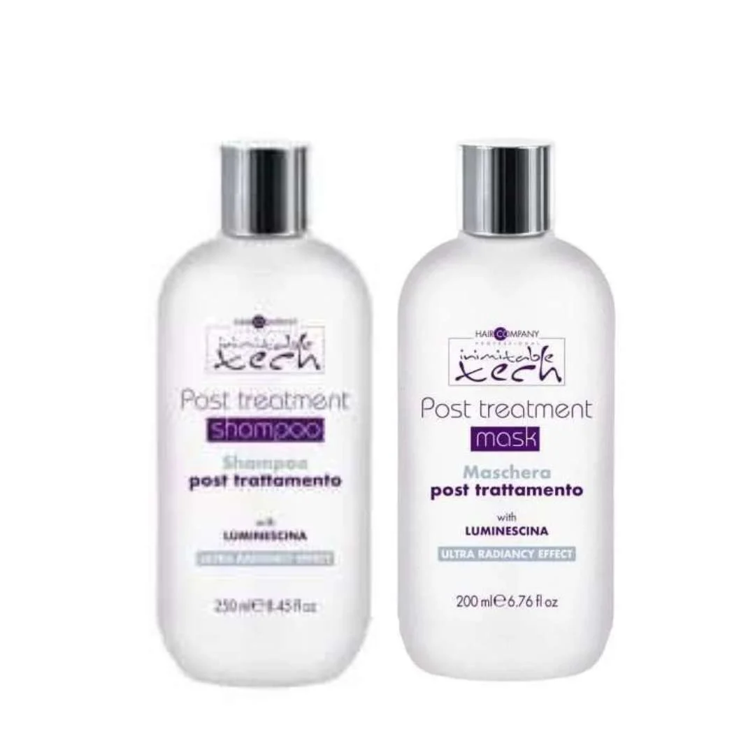 INIMITABLE TECH POST TREATMENT SHAMPOO POST TRATTAMENTO 250 ML. + MASCHERA POST TRATTAMENTO 200 ML.