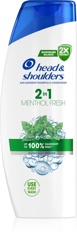 Head & Shoulders Menthol Fresh 2In1 Shampoo E Balsamo 2 In 1 Contro La Forfora 625 Ml