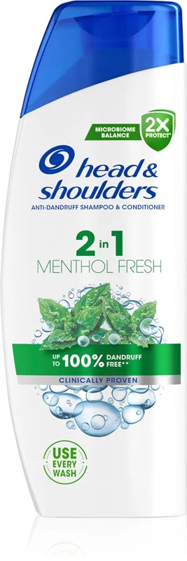 Head & Shoulders Menthol Fresh 2In1 Shampoo E Balsamo 2 In 1 Contro La Forfora 330 Ml