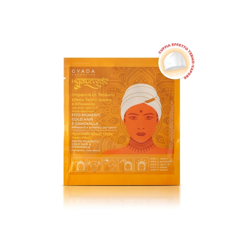 GYADA COSMETICS Hyalurvedic Impacco in Tessuto – Riflessante Gold Hair