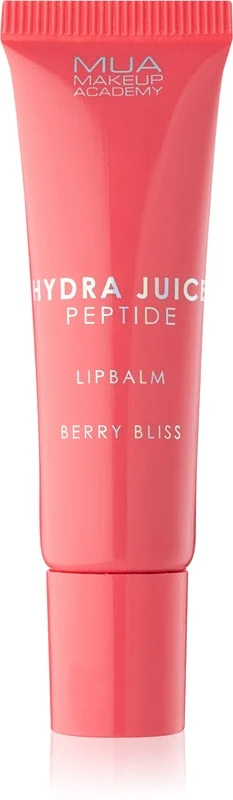 MUA Makeup Academy Hydra-Juice Peptide balsamo idratante labbra per la brillantezza Berry Bliss (Strawberry) 10 ml