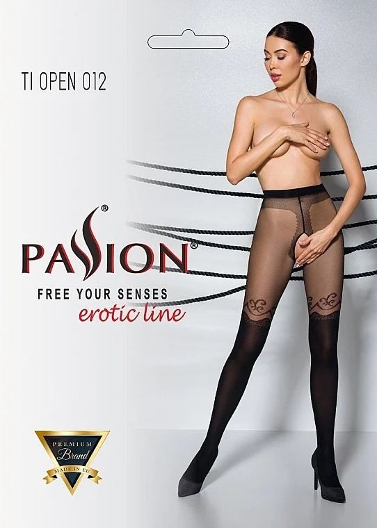 Collant erotici Tiopen 012, 20/40 Den, black