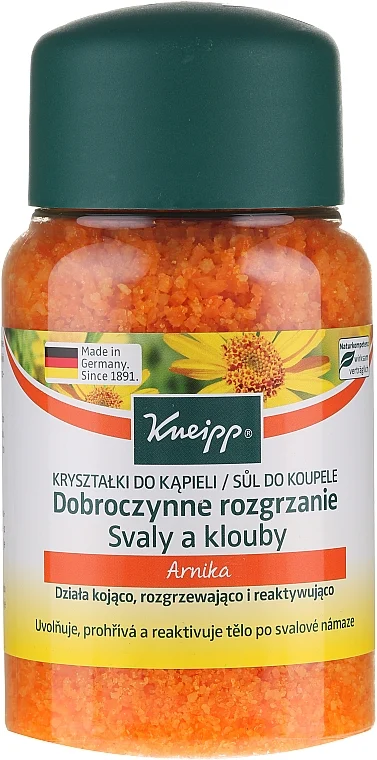Sale da bagno con arnica