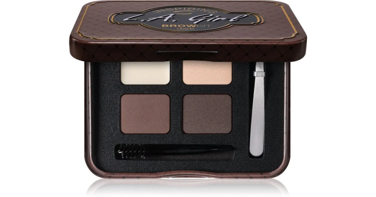 L.A. Girl Cosmetics Inspiring kit per sopracciglia colore Dark and Defined 5,5 g