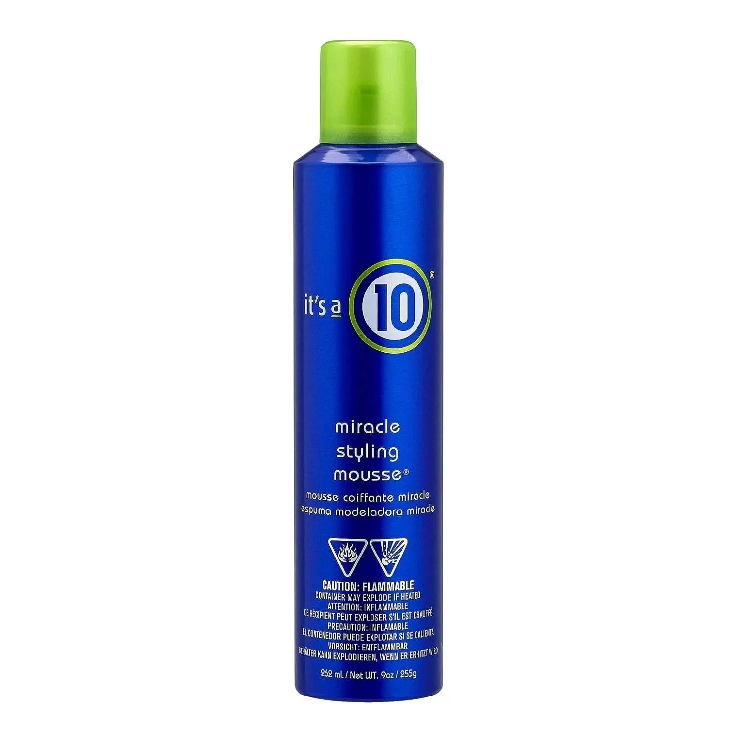 It's a 10 Miracle Schiuma per lo styling dei capelli per volume, tenuta media, 262 ml