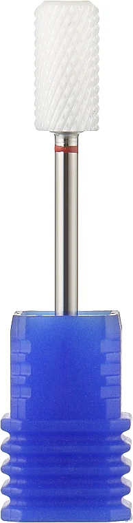 Punta fresa in ceramica, cilindro, bordi di sicurezza, rosso, 6,5 mm
