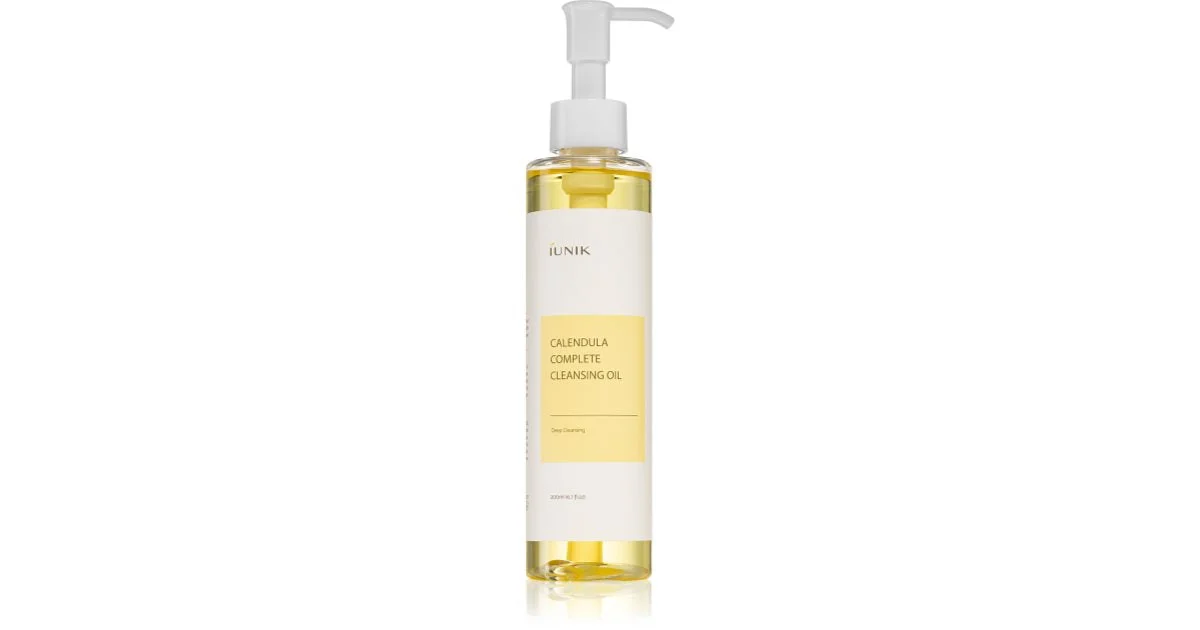 Iunik Calendula Olio Struccante Detergente Per Pelli Sensibili 200 Ml