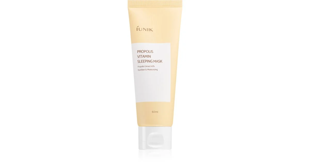 Iunik Propoli Vitamin Maschera Notte Per Rigenerare La Pelle Con Complesso Multivitaminico 60 Ml