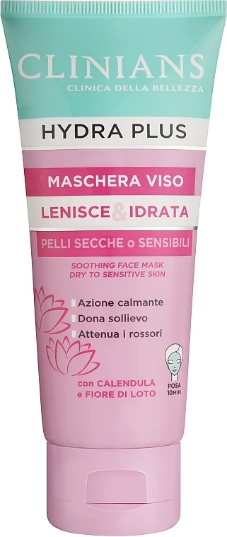 Maschera viso con calendula ed estratto di fiori di loto