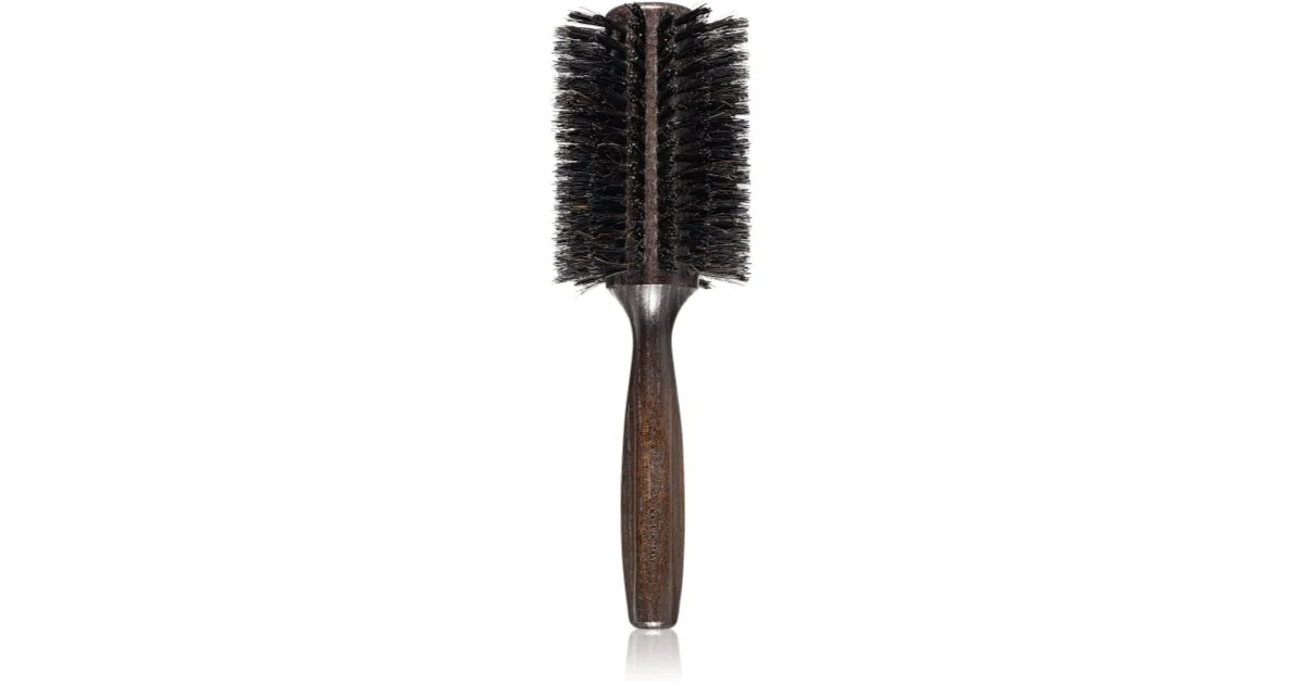 Janeke Bobinga Wood Spazzola Per Capelli Ø 70 Mm In Legno Per Capelli Con Setole Di Cinghiale 23 Cm