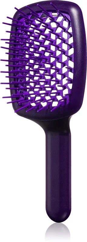 Janeke Curvy "M" Vented Brush spazzola piatta per la termoprotezione dei capelli 21 x 8,5 x 4 cm viola