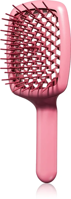 Janeke Curvy "M" Vented Brush spazzola piatta per la termoprotezione dei capelli 21 x 8,5 x 4 cm rosa