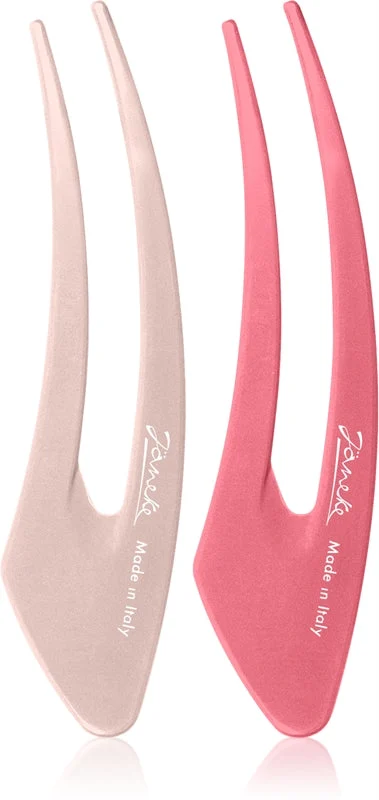 Janeke Clip Forcine Per Capelli Rosa 2X12,5 Cm