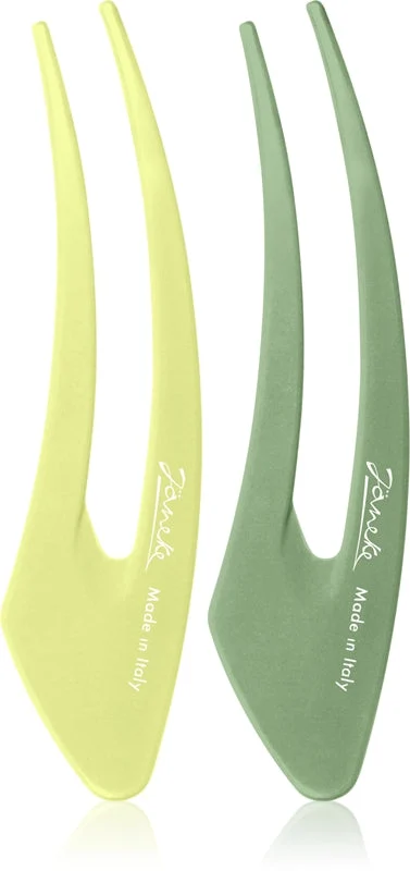 Janeke Clip Forcine Per Capelli Verde 2X12,5 Cm