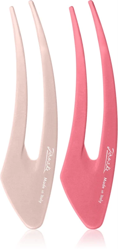 Janeke Clip Forcine Per Capelli Rosa 2X15 Cm