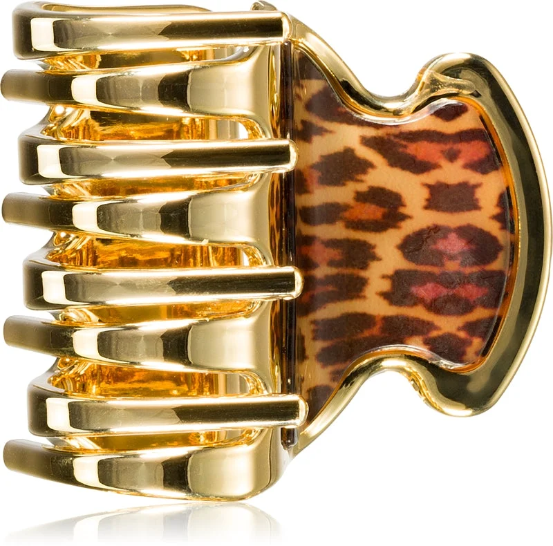 Janeke Fermacapelli Leopardato Pinza Per Capelli 4,5X4 Cm