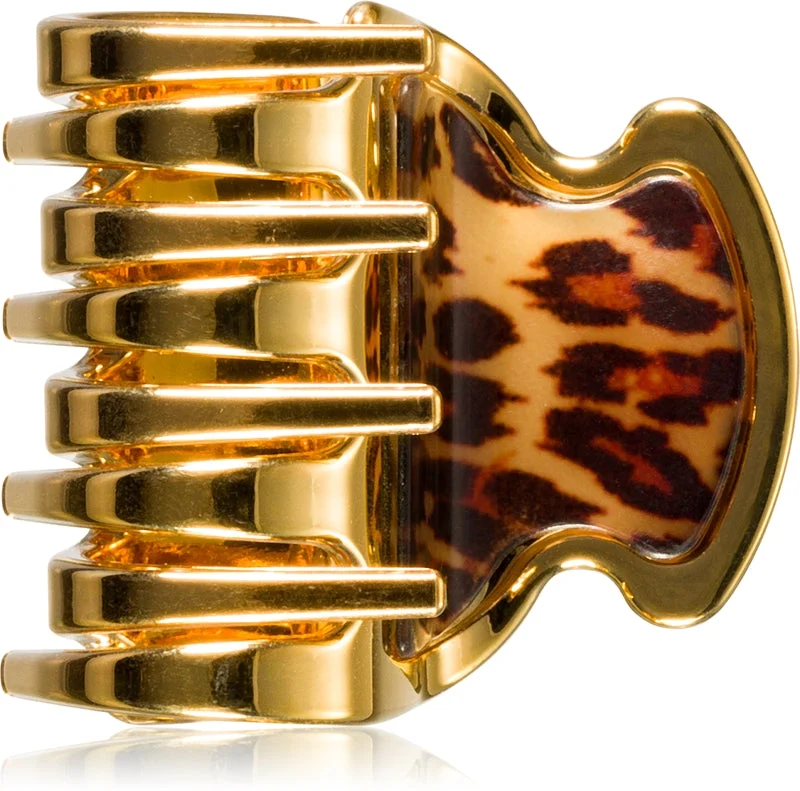 Janeke Clip Leopard Pinza per capelli 3,5x3 cm